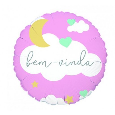 BALÃO bem vinda - menina GÁS)