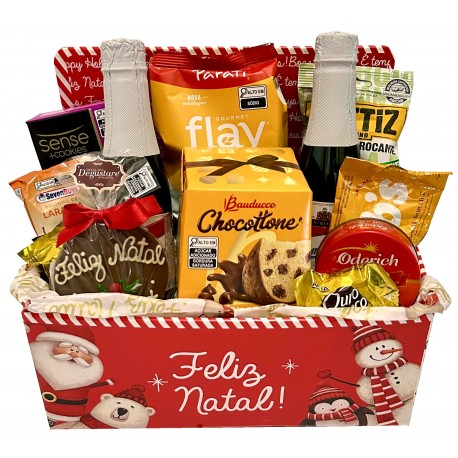 Caixa feliz Natal( celofane)