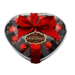 coração de  chocolates deliciosos
