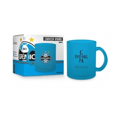 caneca vidro grêmio