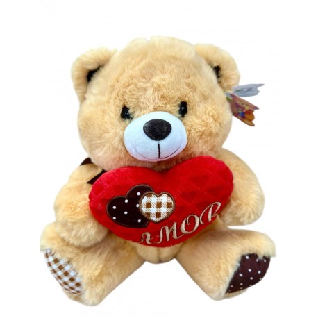 urso apaixonado coração