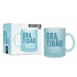 caneca gratidão vidro
