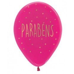balao parabéns azul - a gás